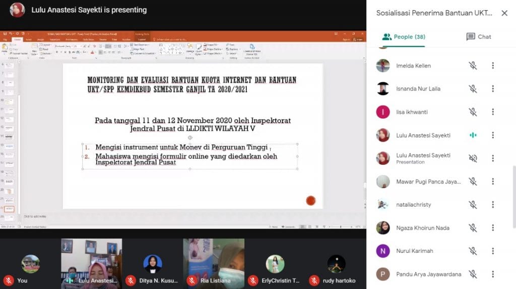 Informasi Monitoring Bantuan Kuota dan UKT/SPP