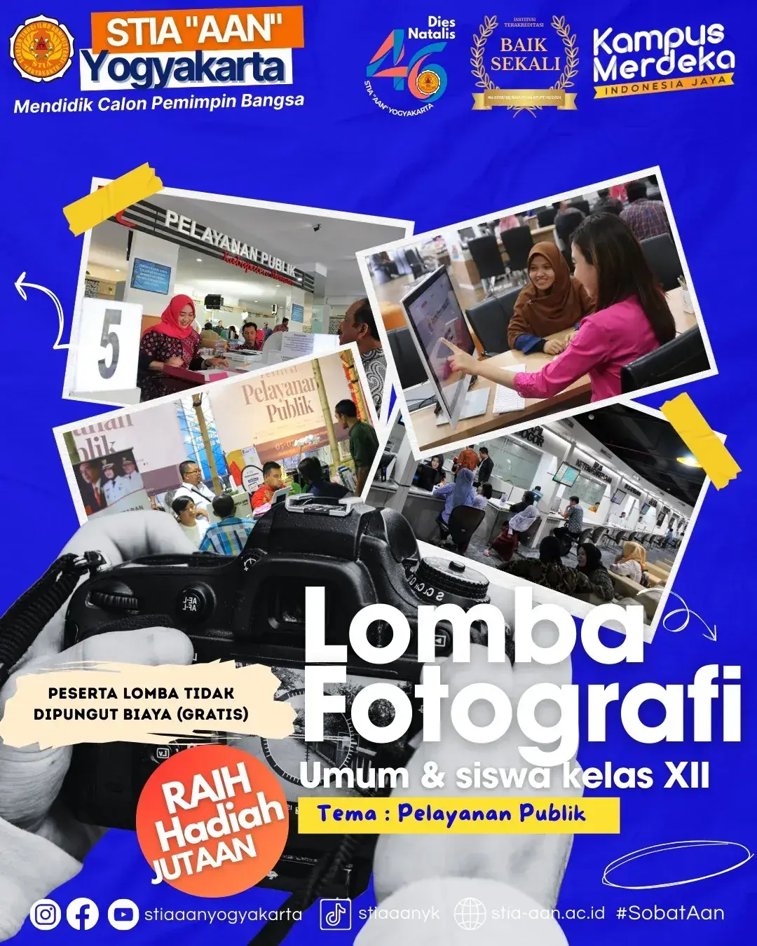 LOMBA FOTOGRAFI Dalam Rangka Dies Natalis ke-46 STIA “AAN” Yogyakarta