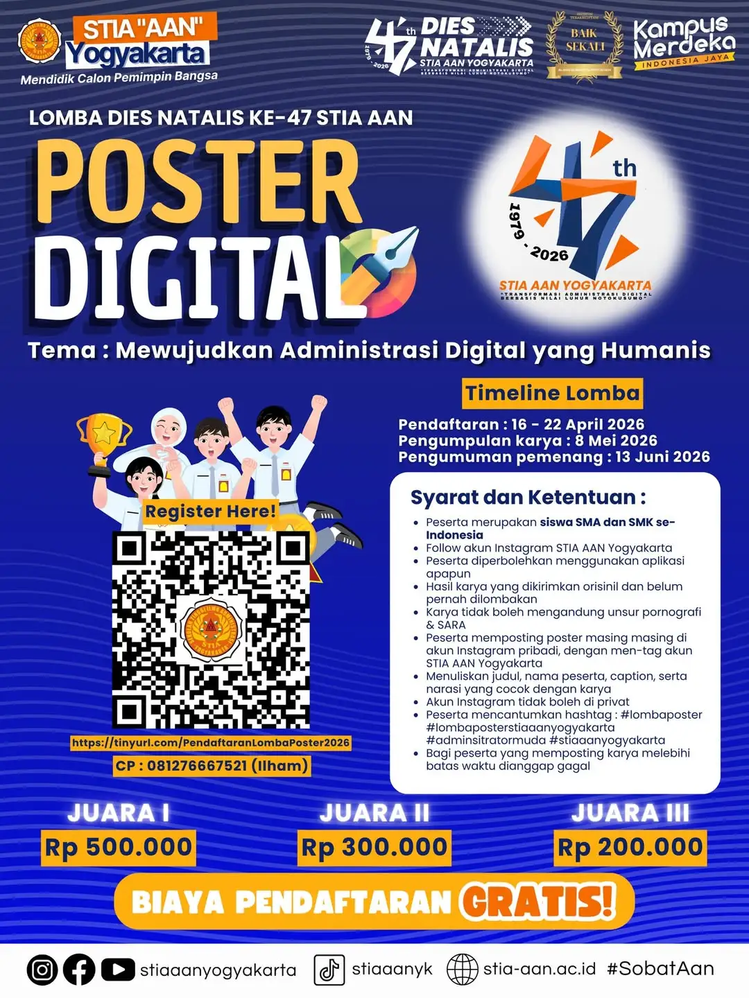 LOMBA POSTER DIGITAL DIES NATALIS KE-47 STIA AAN